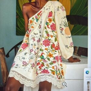 Farm Rio Toucans Garden One Shoulder size small